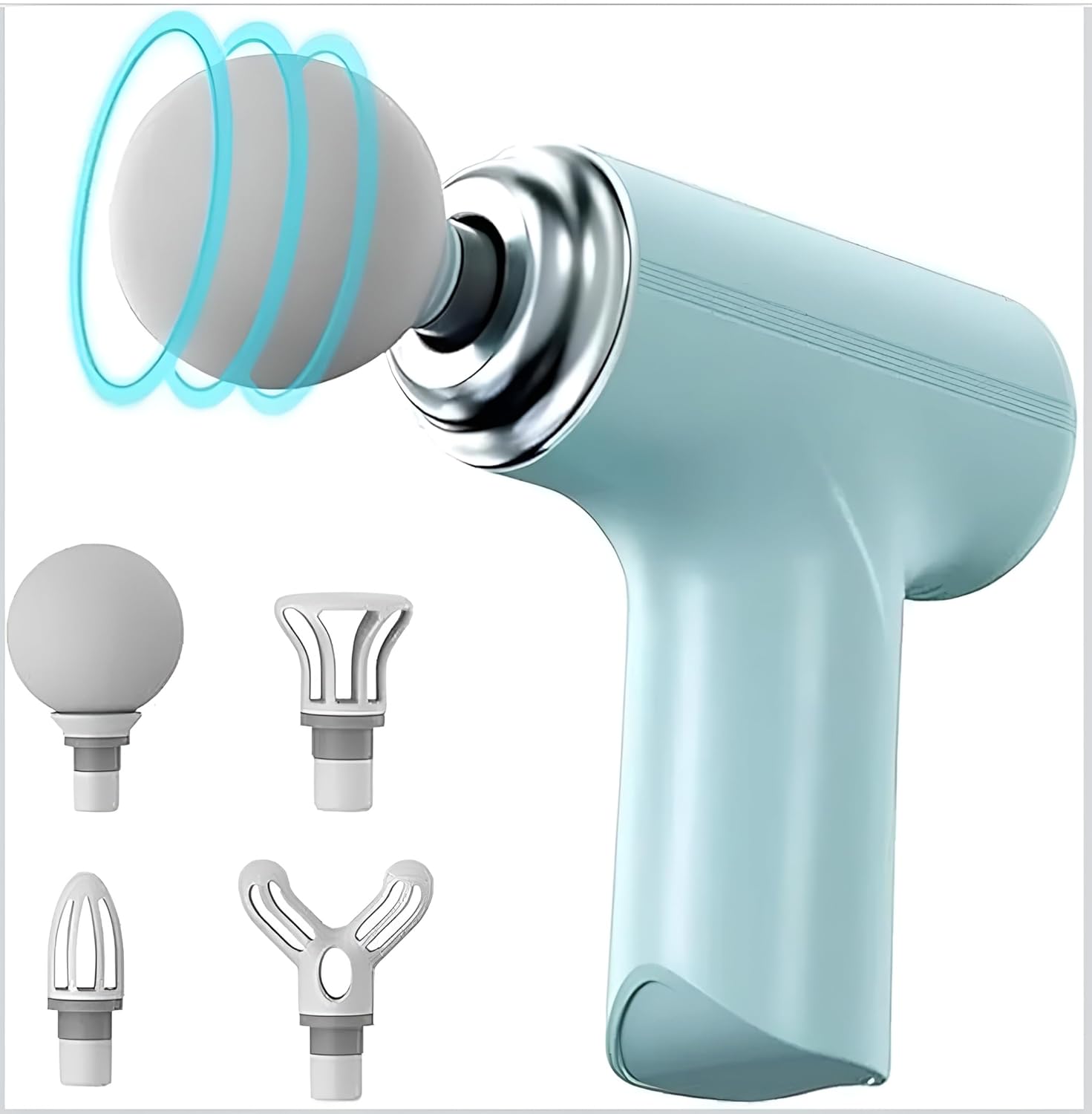 LIVIQUE ENTERPRISES Mini Massage Gun for Body Pain Relief | Deep Tissue Handheld Massager for Neck, Shoulder, Back, Legs & Foot | Rechargeable, Portable Muscle Relaxation Machine (Multicolor)