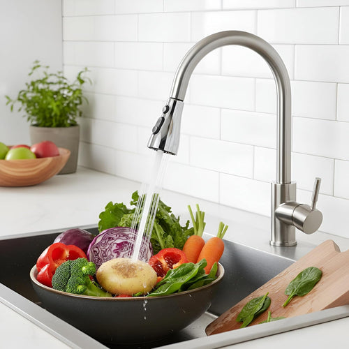 "360° Rotatable Flexible Faucet Extension for Kitchen Sink – 3 Spray Modes (Spray, Mesh, Strong) & Easy Installation" kitchen tools